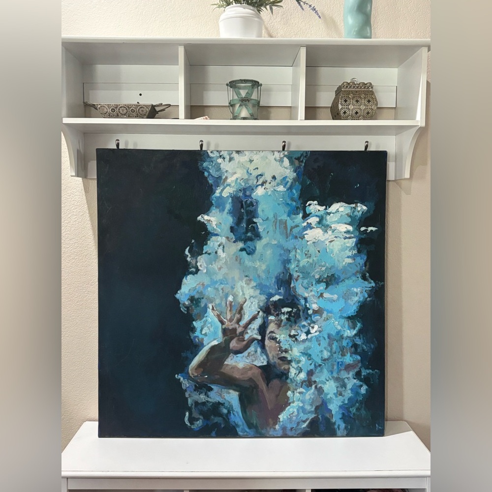 “Deep Blue” Oil on Canvas Art by Gabriel Glaiman